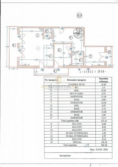 Apartament cu 5 camere decomandat în 13 Septembrie