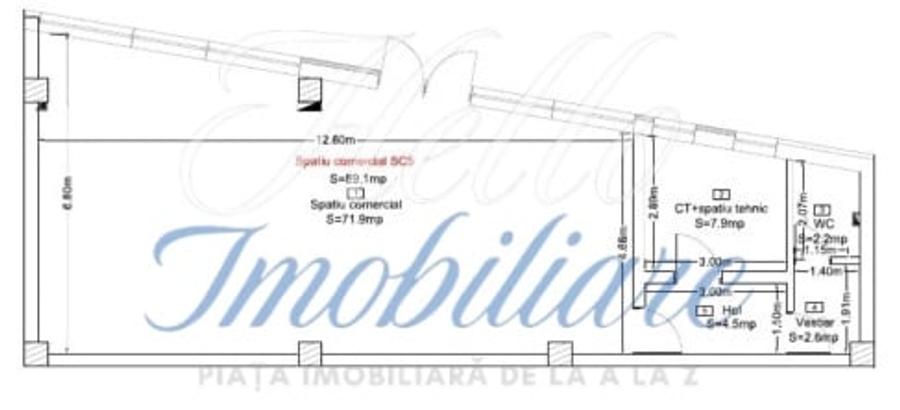 Spațiu comercial, de 89.099998474121 mp, în Dâmbul Rotund