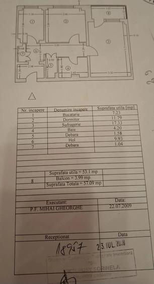 Apartament cu 2 camere decomandat în Prundu