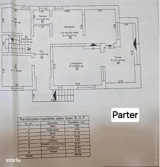 Casă cu 4 camere în Central