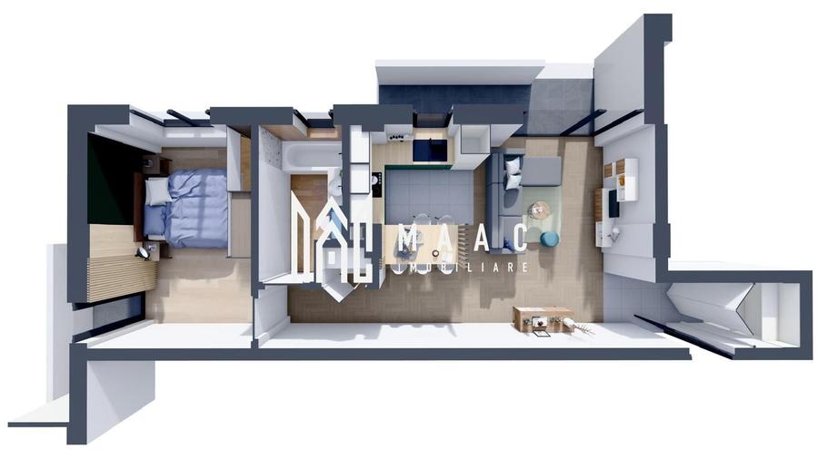 Apartament cu 2 camere decomandat în Veterani