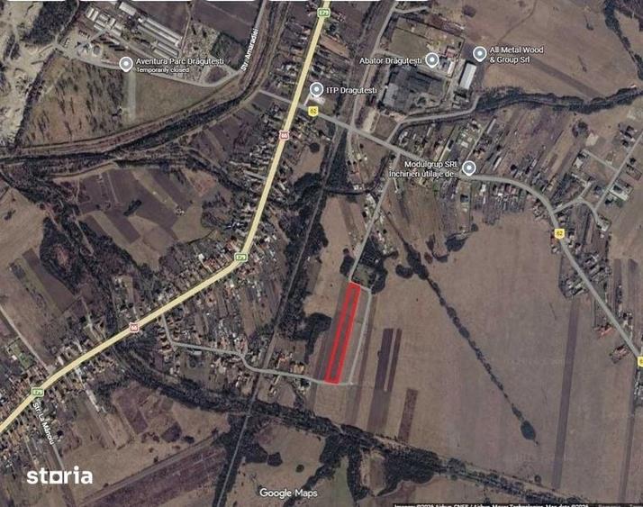 Teren de 3000 mp, în Drăguțești