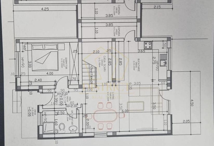 Duplex cu 4 camere cu Canalizare în Moșnița Nouă