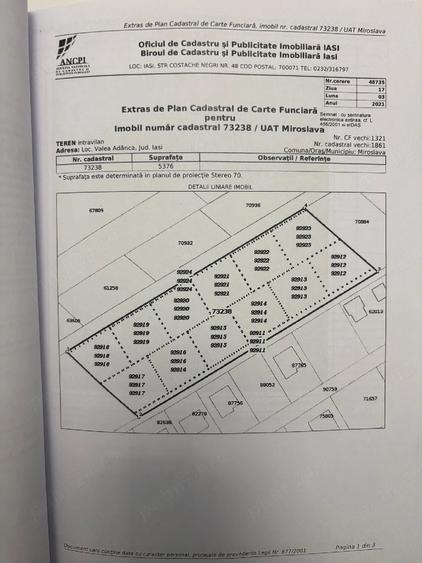 Teren de 408 mp, în Valea Adâncă