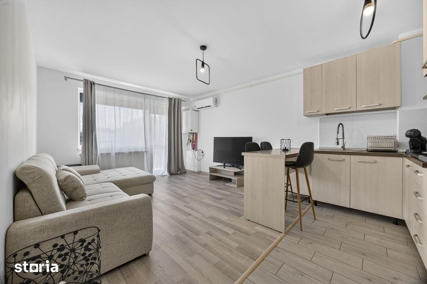Apartament cu 2 camere, mobilat în Tractorul