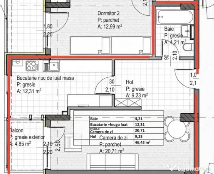 Apartament cu 2 camere semidecomandat în Gheorgheni