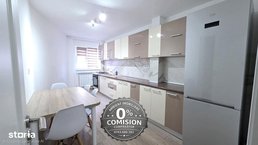 Apartament cu 3 camere, mobilat în Central