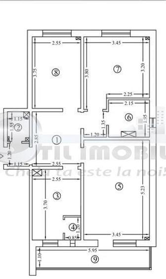 Apartament 3 camere  – Dacia | 71 mp - 5
