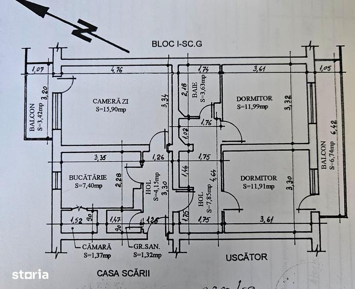 Apartament cu 6 camere decomandat în Tomis II
