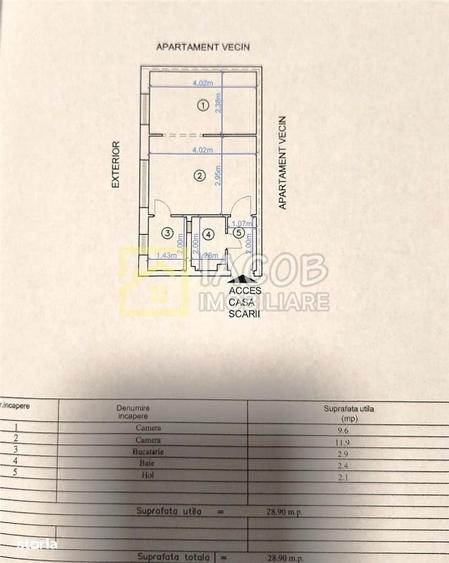 Apartament cu 2 camere nedecomandat în Orizont