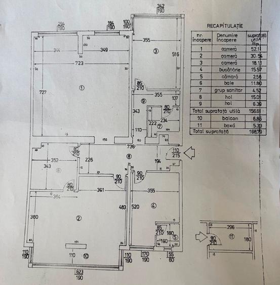 Apartament cu 3 camere decomandat în Calea Plevnei