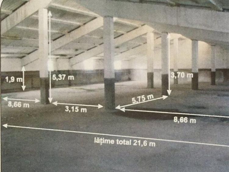 Spațiu industrial, de 1,200 mp, în Aeroport