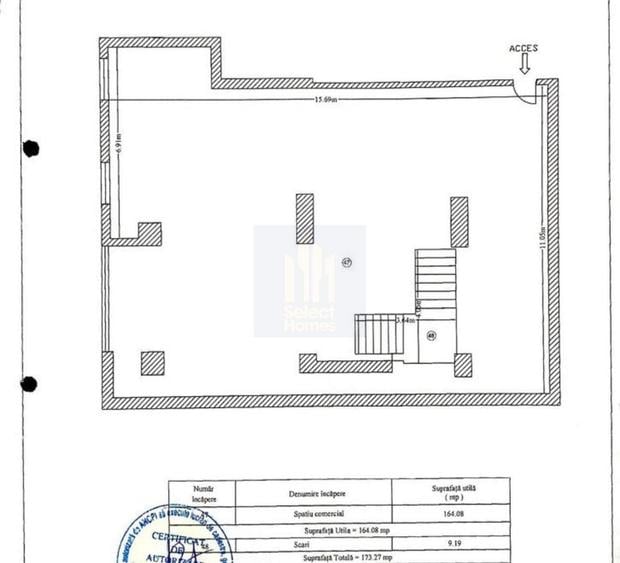 Spațiu comercial, de 230 mp, în Colentina