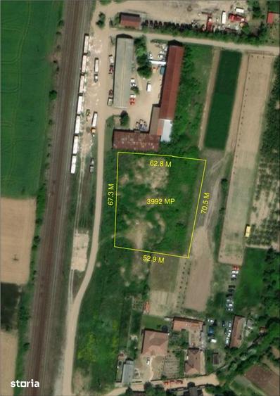 Teren de 4000 mp, în Biharia