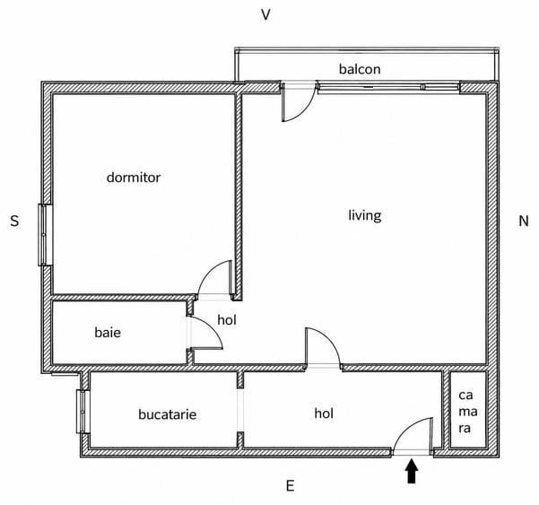 Apartament cu 2 camere în Gheorgheni