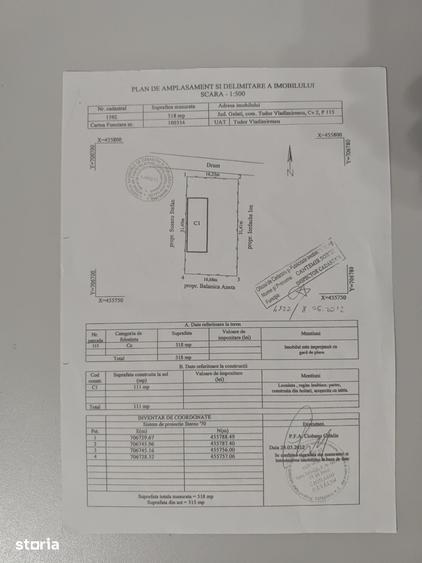 Casă cu 5 camere nedecomandat cu Teren 520 Mp în Tudor Vladimirescu
