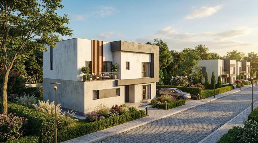 Casă individuală cu 5 camere cu Teren 400 Mp în Exterior Est