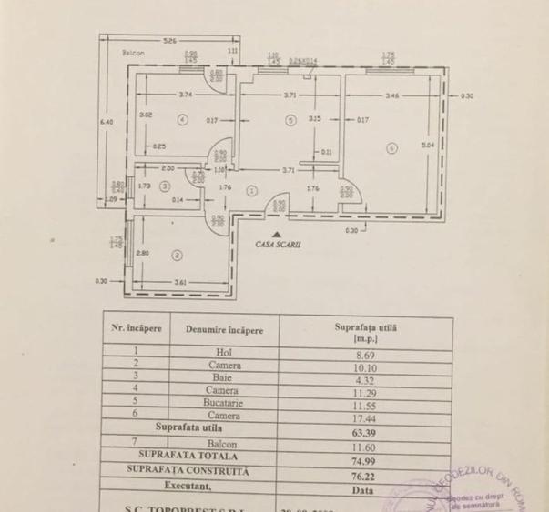 Apartament cu 3 camere decomandat în Precista