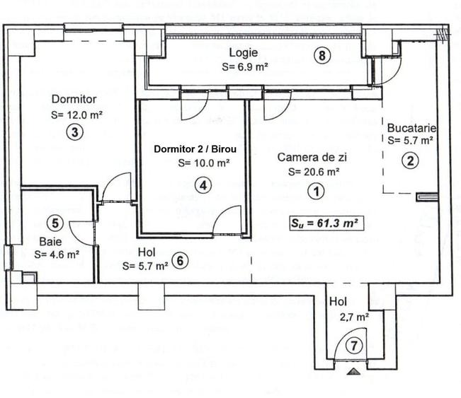 Apartament cu 3 camere decomandat, mobilat în Circumvalațiunii