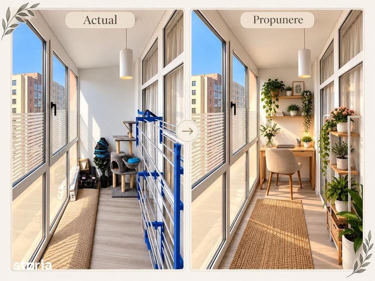 Apartament cu 2 camere decomandat în Ciurea