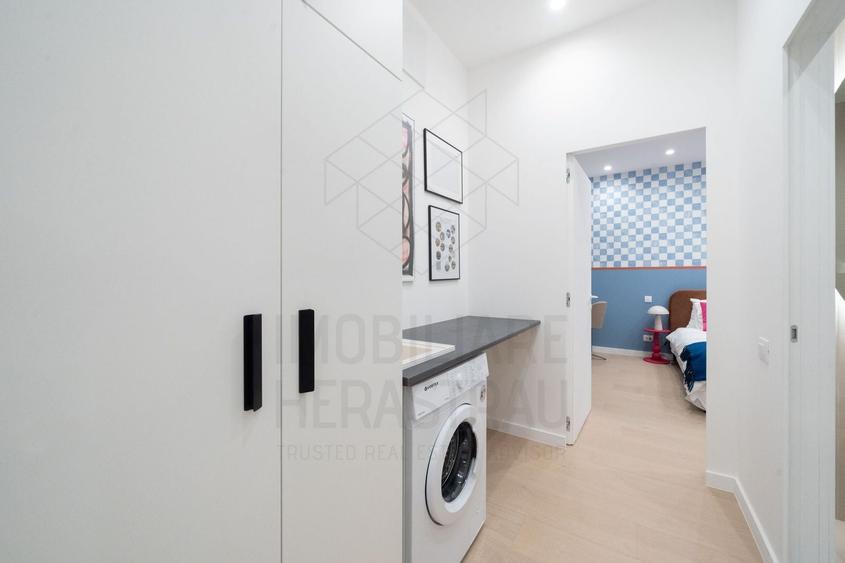 Apartament cu 2 camere semidecomandat, mobilat în Barbu Văcărescu