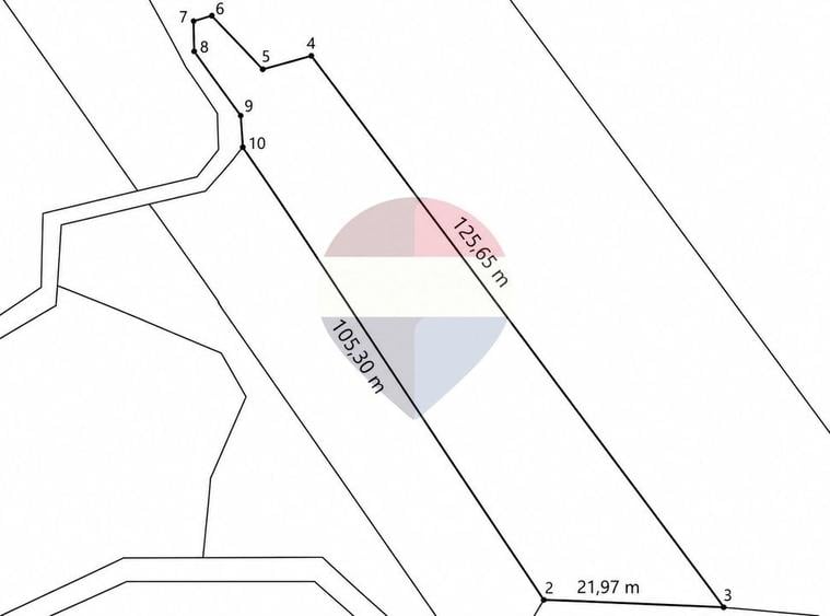 Teren agricol extravilan de 2053 mp, în Poiana Mărului