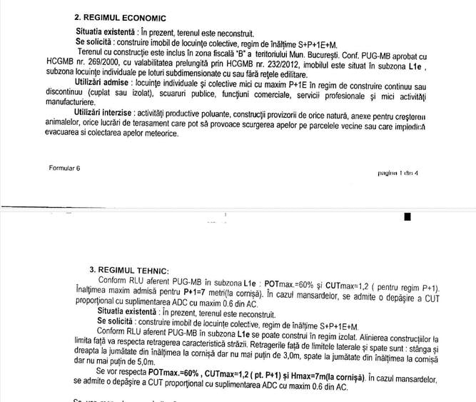 Teren de 1000 mp, în Bucureștii Noi