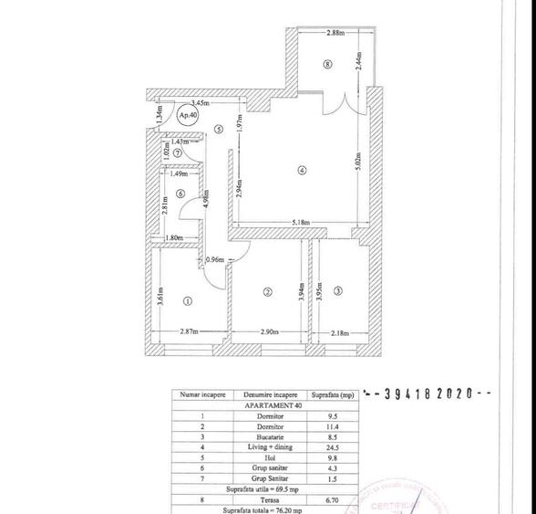 Apartament cu 3 camere în Floreasca