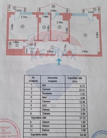 Apartament cu 2 camere decomandat, mobilat în Unirii