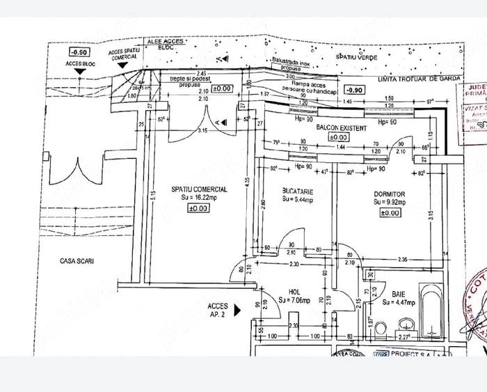 Apartament cu 2 camere decomandat în Brătianu