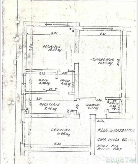 Apartament 3 camere 56 mp, zona Pia?a, Campina 70 00 - Campina (Prahova) - 1
