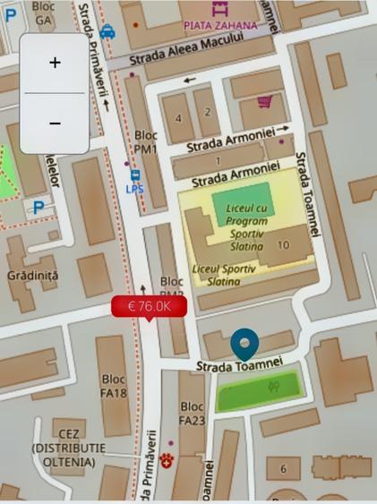Apartament cu 2 camere semidecomandat, mobilat în