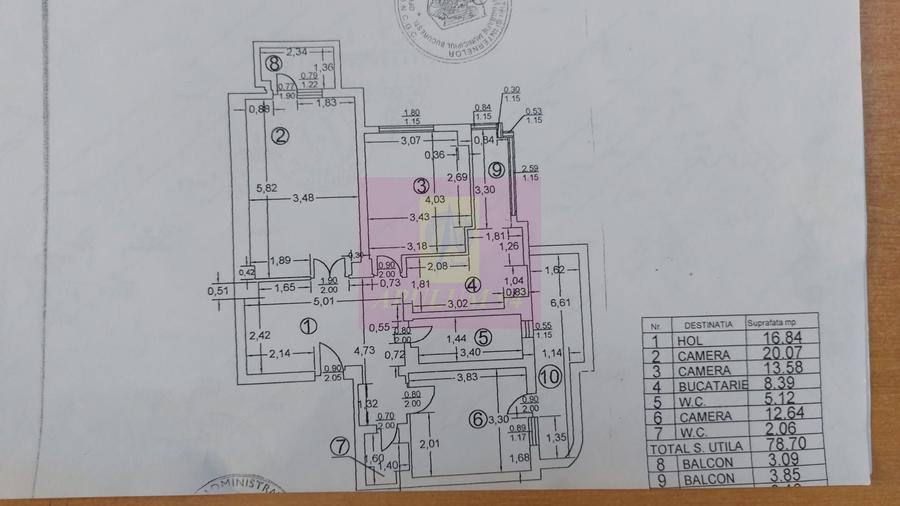 Apartament 3 camere pe bd Decebal stradal - 11