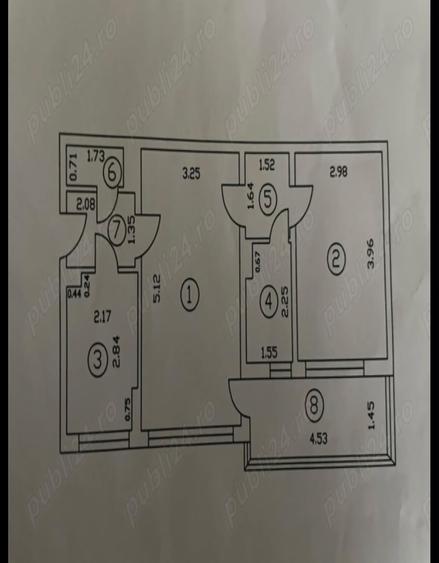 Apartament cu 2 camere semidecomandat în Bucureștii Noi