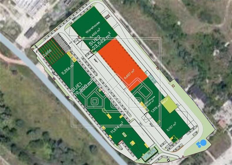 Spațiu industrial, de 5,079 mp, în Industrial Vest