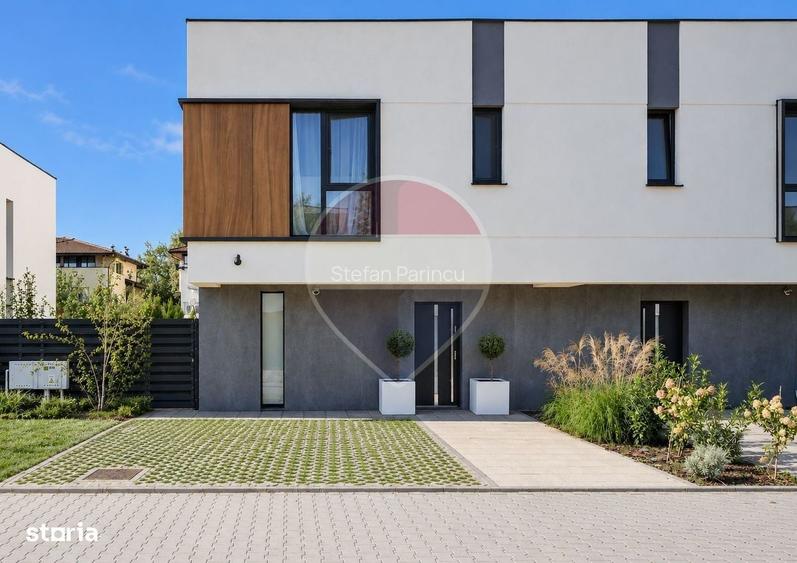 Vila 4 cam premium mobilata si utilata | Curte amenaja | Corbeanca