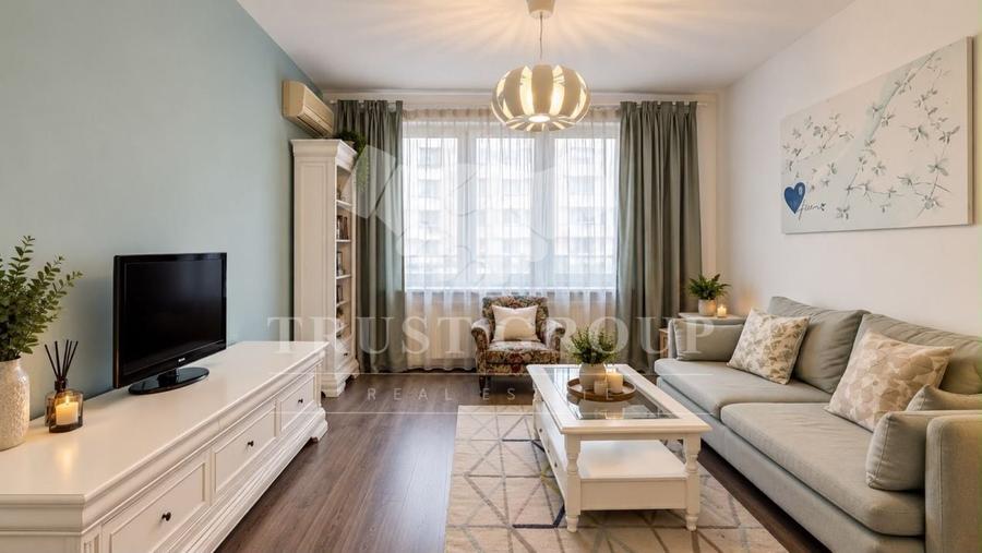 Apartament cu 2 camere semidecomandat, mobilat în Știrbei Vodă