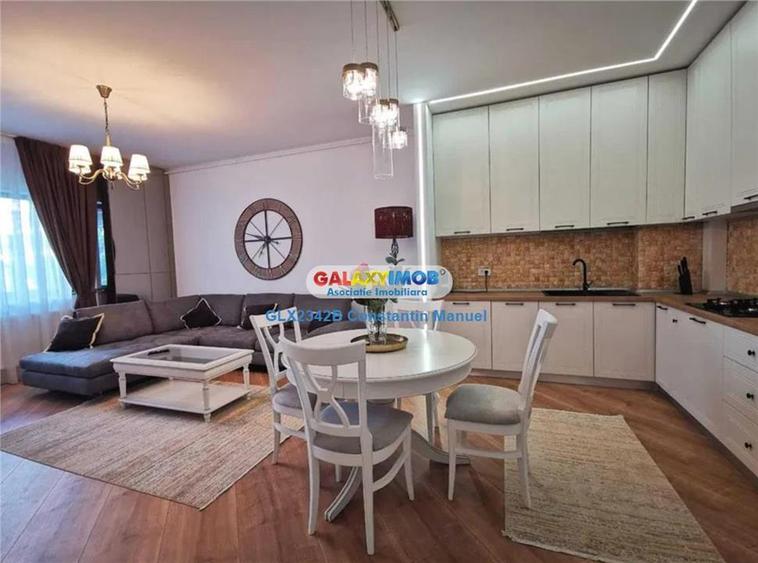 Apartament cu 2 camere semidecomandat, mobilat în Pipera