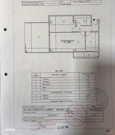 Apartament cu 2 camere decomandat în Central