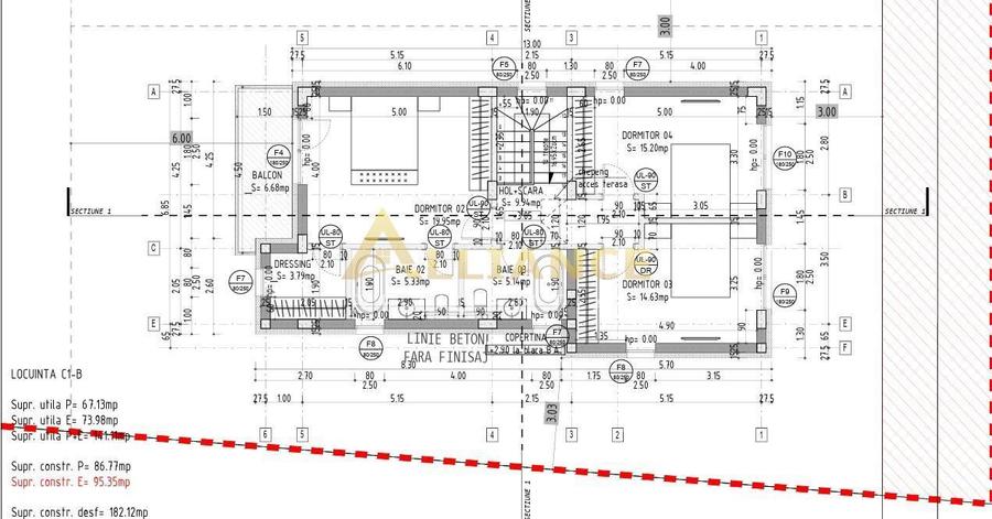 5 CAMERE 4 BAI - P+1 - VILA INDIVIDUALA - FINISAJE LA ALEGERE - 7