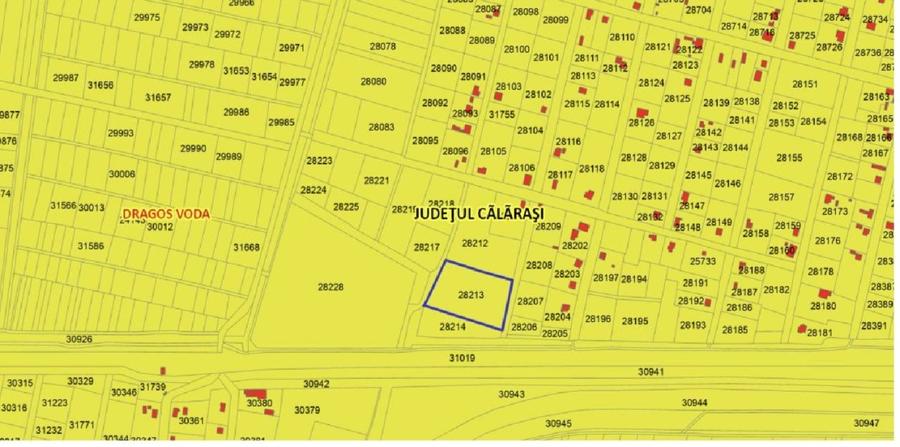 Teren agricol intravilan de 3500 mp, în Dragoș Vodă