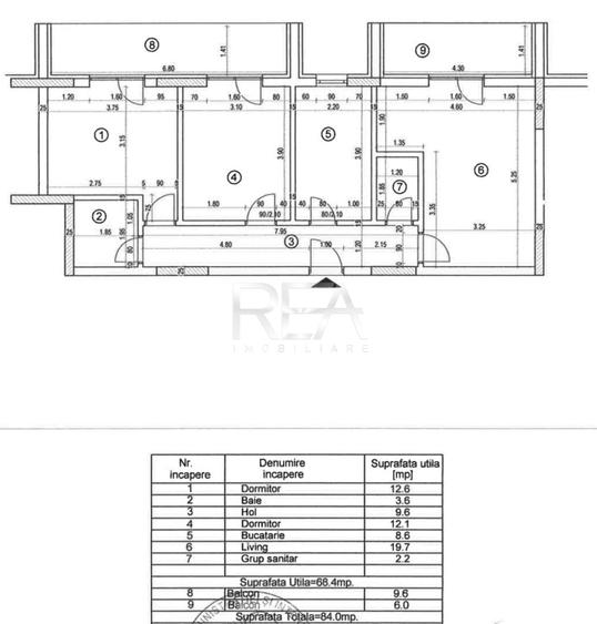 3 camere Theodor Pallady decomandat, centrală, parcare, an 2023, 86 mp - 19