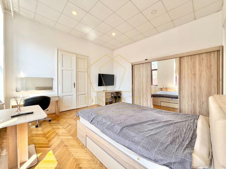 Apartament cu 2 camere semidecomandat, mobilat în Central