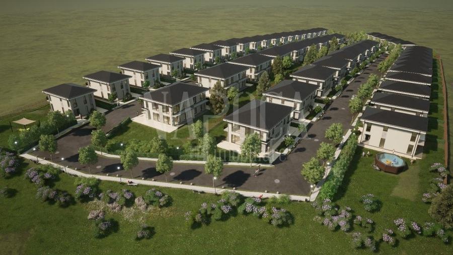Duplex cu 4 camere cu Canalizare în Apahida