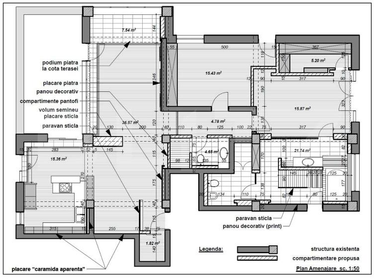 Apartament cu 3 camere în Doba