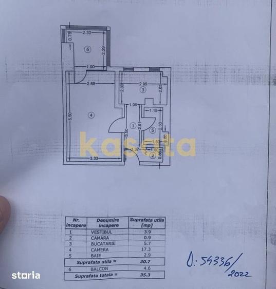 Apartament cu 2 camere, mobilat în Pantelimon