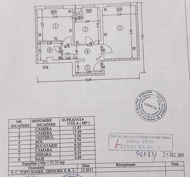 Proprietar vand apartament 2 camere decomandat, 52 mp, zona Marasesti-OMV - 2