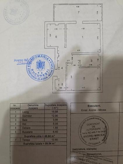 Apartament cu 2 camere decomandat, mobilat în Chitila