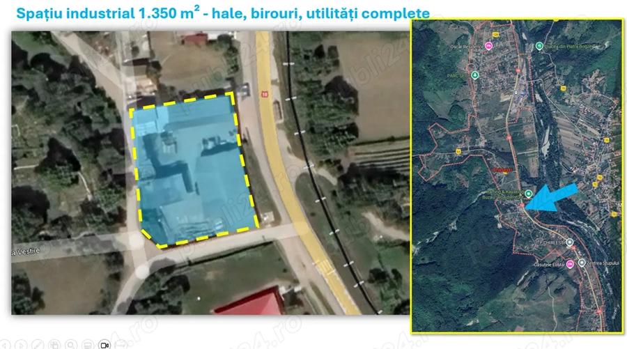 Spațiu comercial, de 1,350 mp, în Chirlești