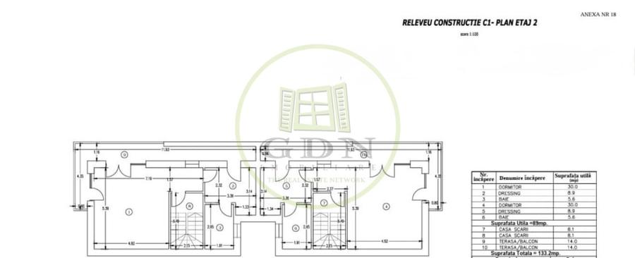 Duplex cu 4 camere cu Teren 198.5 Mp în Străulești